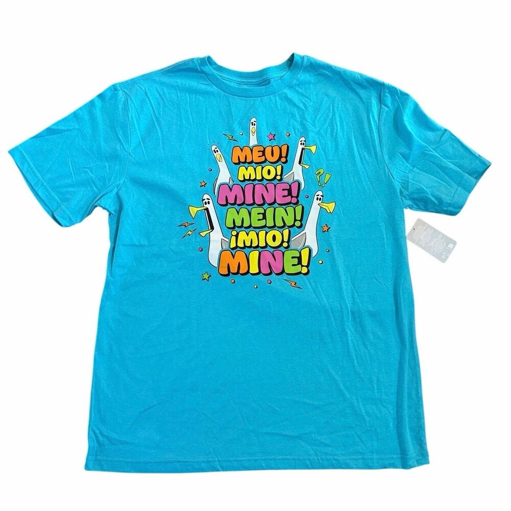 Disney Adult Shirt - Finding Nemo Seagulls Mine Mine Mine- Medium